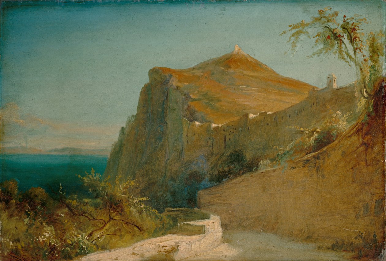 Skała Tyberiusza, Capri autorstwa Carl Blechen