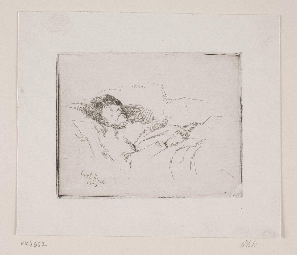 Chory starzec autorstwa Carl Bloch