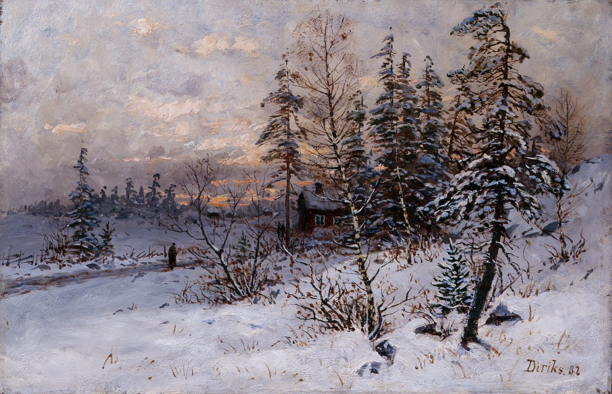 Zima autorstwa Carl Edvard Diriks