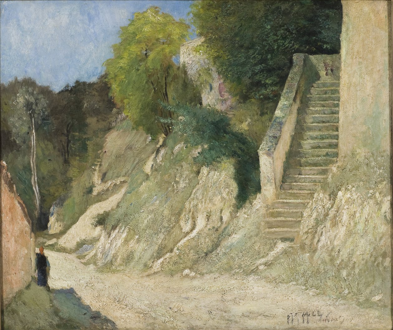 Strome podejście w Montigny-sur-Loing, 1876 r. autorstwa Carl Fredrik Hill
