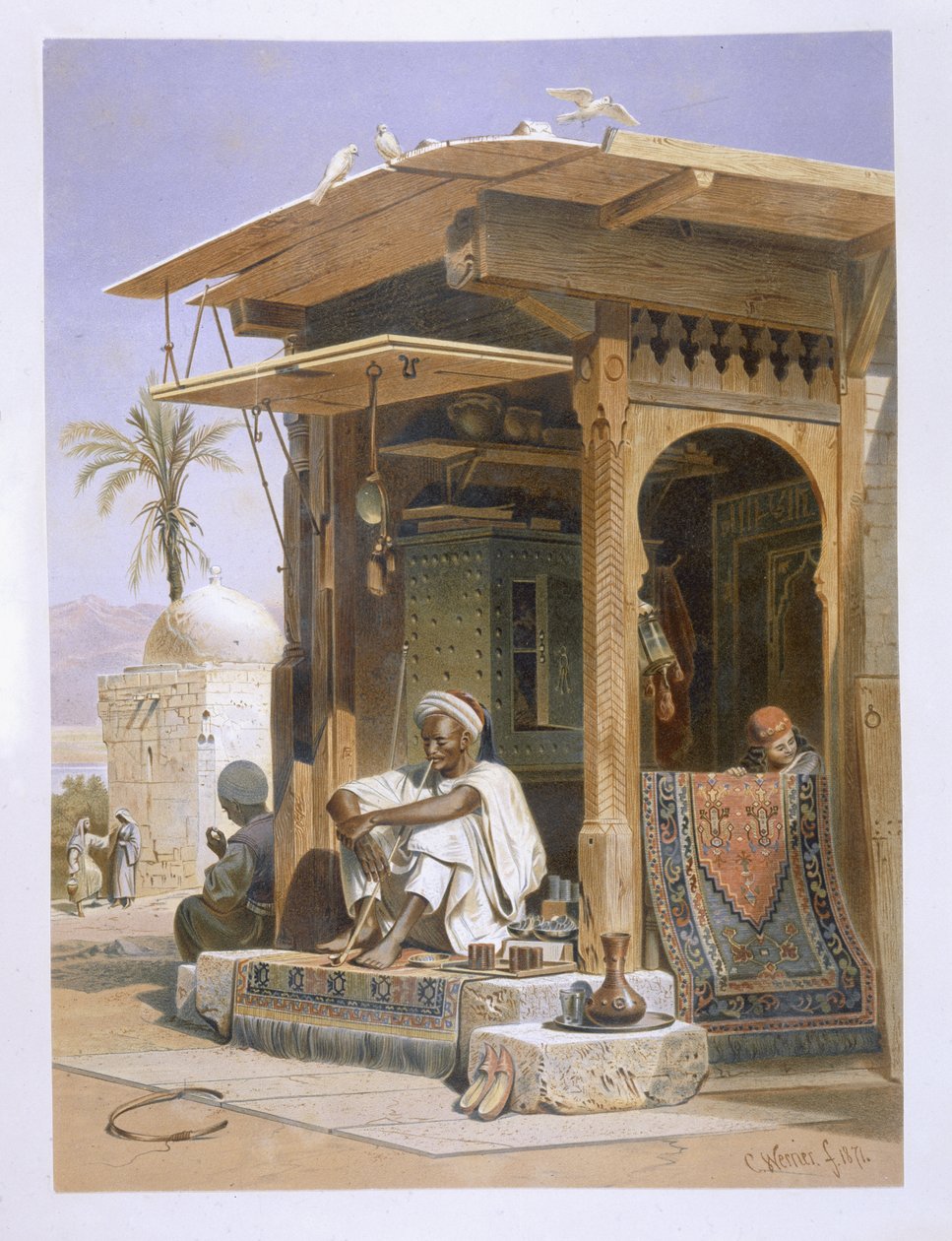 Kantor w Esneh autorstwa Carl Friedrich Heinrich Werner