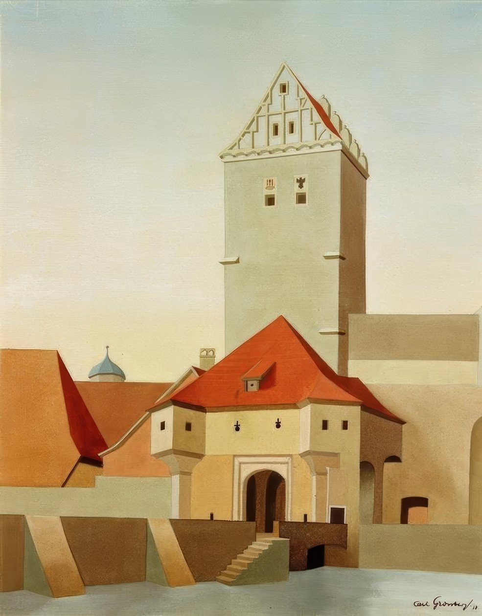 Dinkelsbühl – Rothenburger Tor autorstwa Carl Grossberg