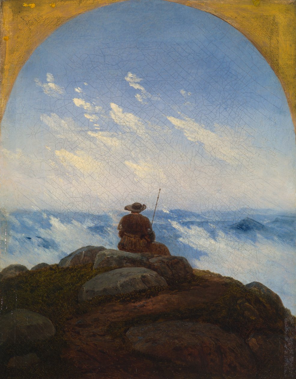 Wędrowiec na szczycie góry autorstwa Carl Gustav Carus