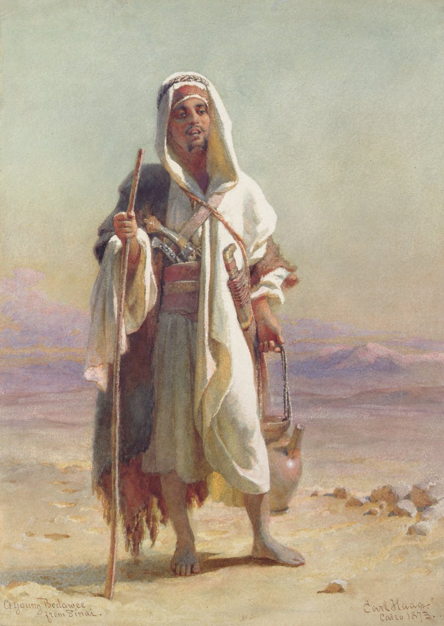 Młody Bedaee z Synaju, 1873 autorstwa Carl Haag
