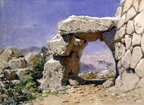 „Porta Saracinesa w Signe” autorstwa Carl Haag