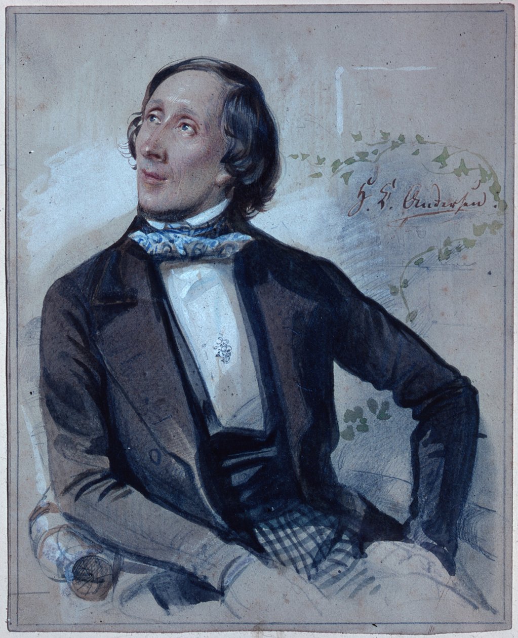 Hans Christian Andersen, 1845 autorstwa Carl Hartmann