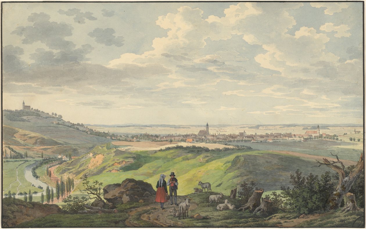 Miasto Arnberg w Oberpfalz autorstwa Carl Heinzmann
