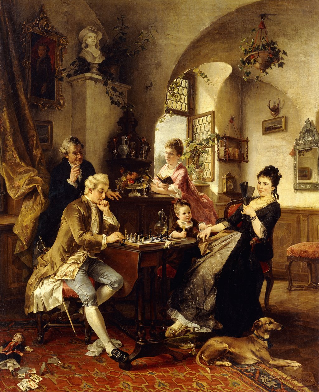 Gra w szachy, autorstwa Carl Herpfer