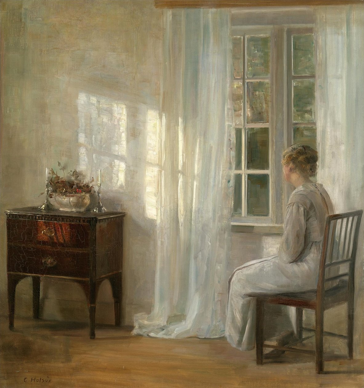 Czekam przy oknie autorstwa Carl Holsoe
