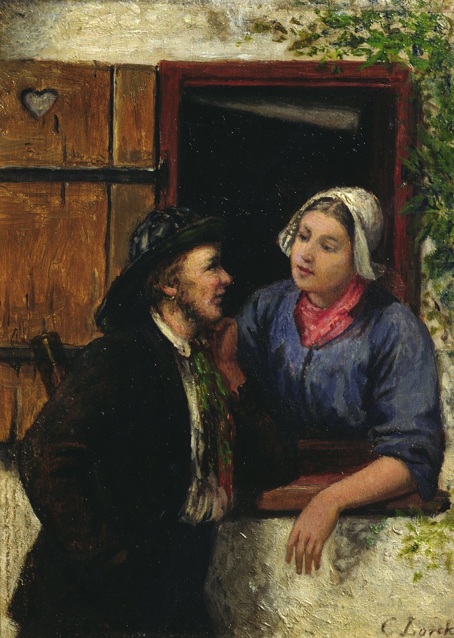 Pilot i jego żona autorstwa Carl Julius Lorck