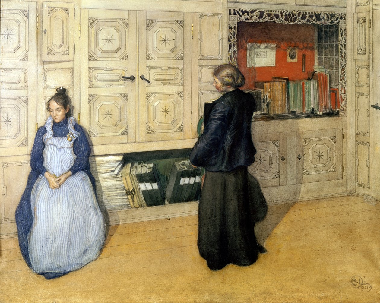 Matka i córka autorstwa Carl Larsson
