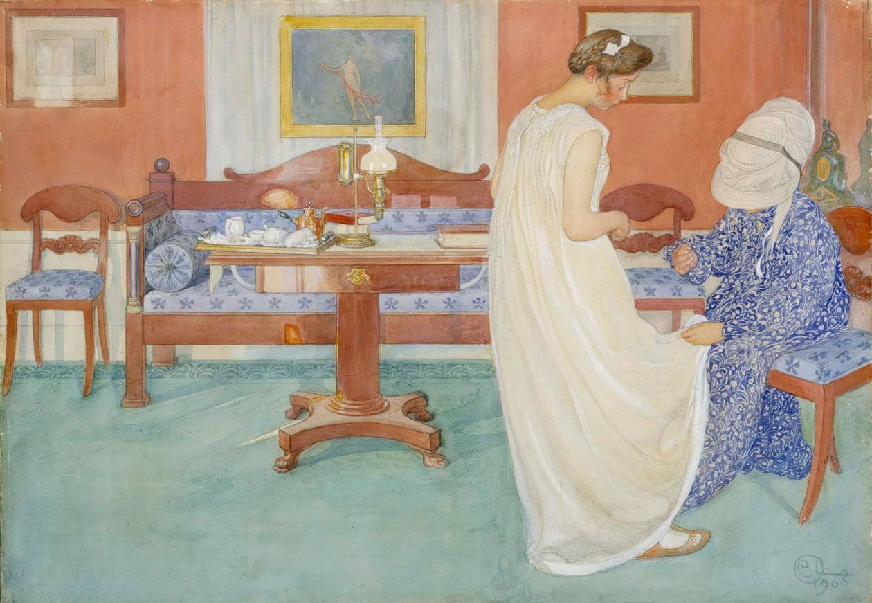 Druhna, 1908. autorstwa Carl Larsson