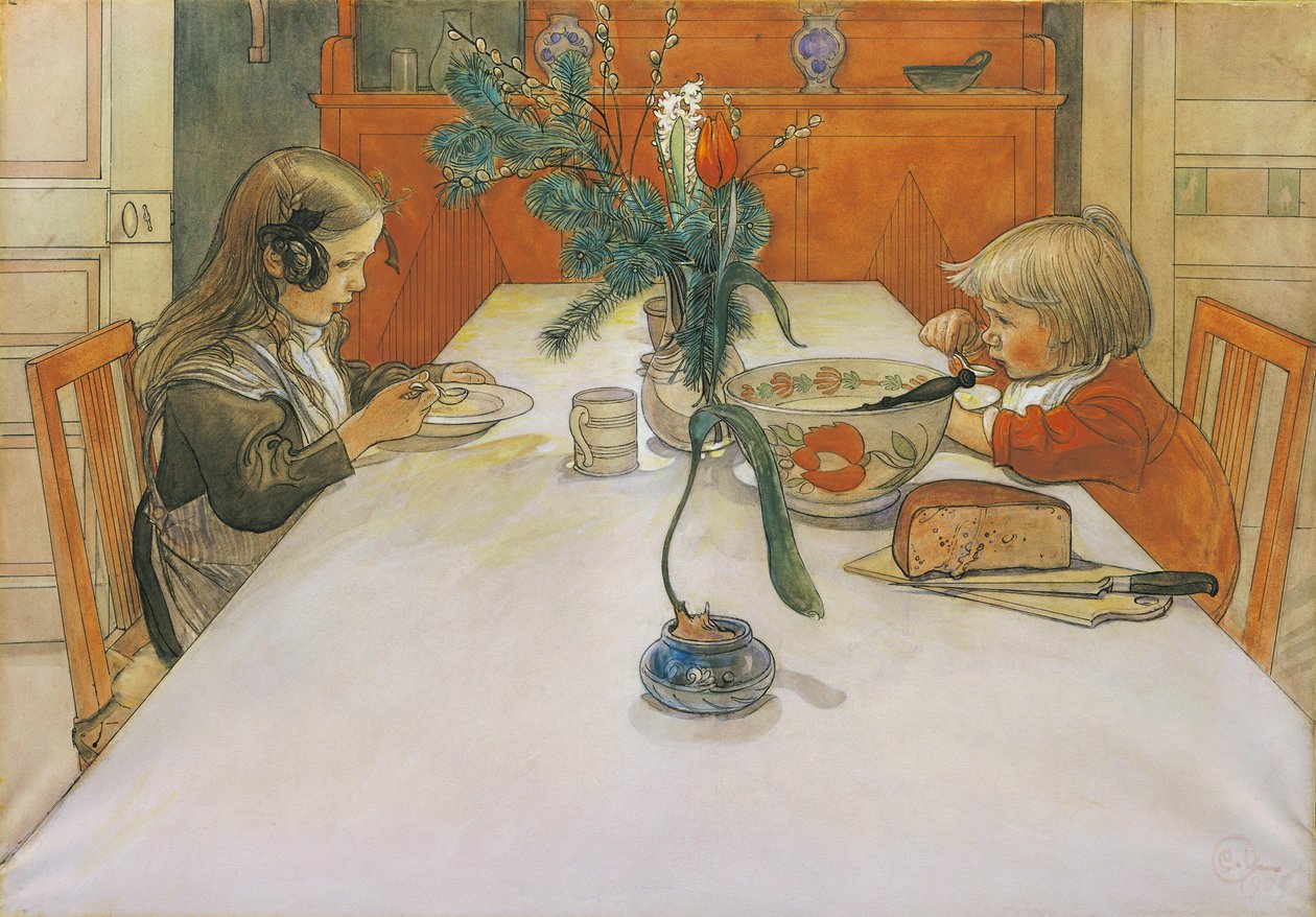 Wieczerza, 1905 autorstwa Carl Larsson