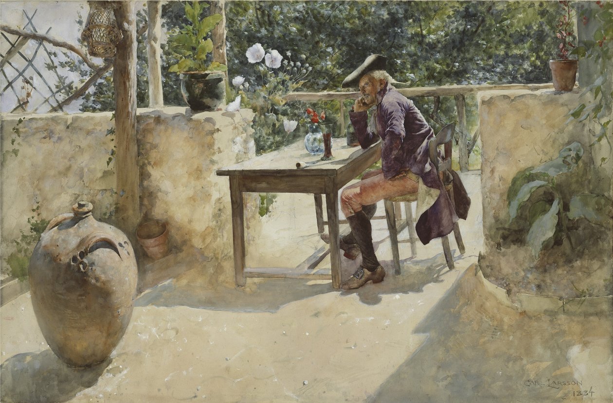 Winorośli (wc na papierze) autorstwa Carl Larsson