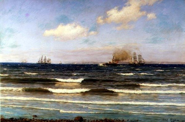 Krajobraz morski, Skagen autorstwa Carl Locher