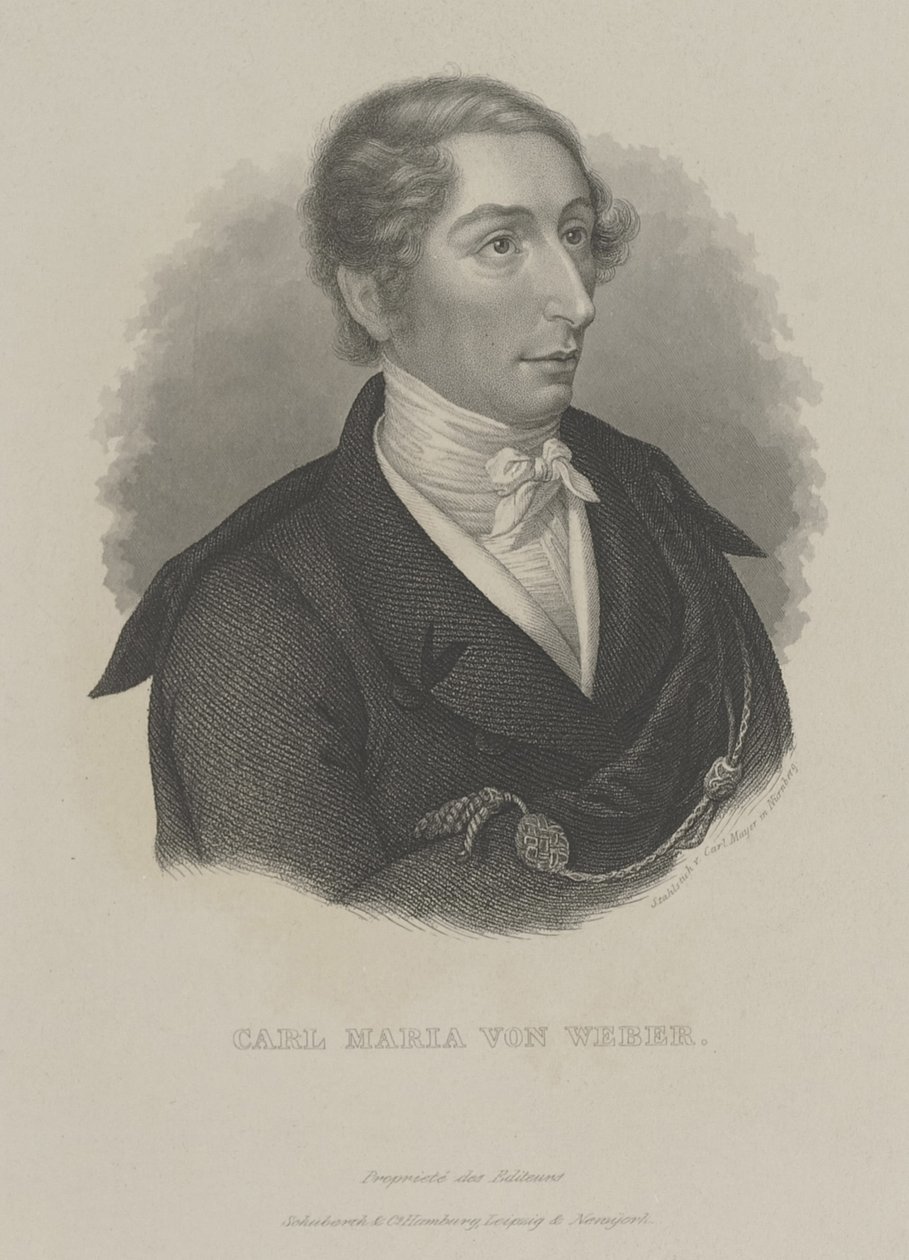 Carl Maria von Weber 1786-1826, ok. 1930 r. 1840 autorstwa Carl Mayer