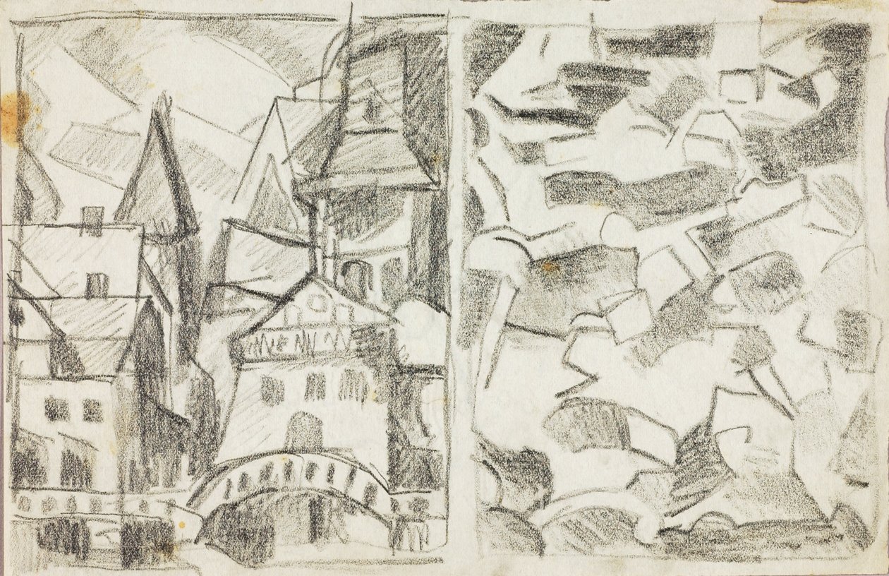 Scena miejska - abstrakcyjna autorstwa Carl Newman