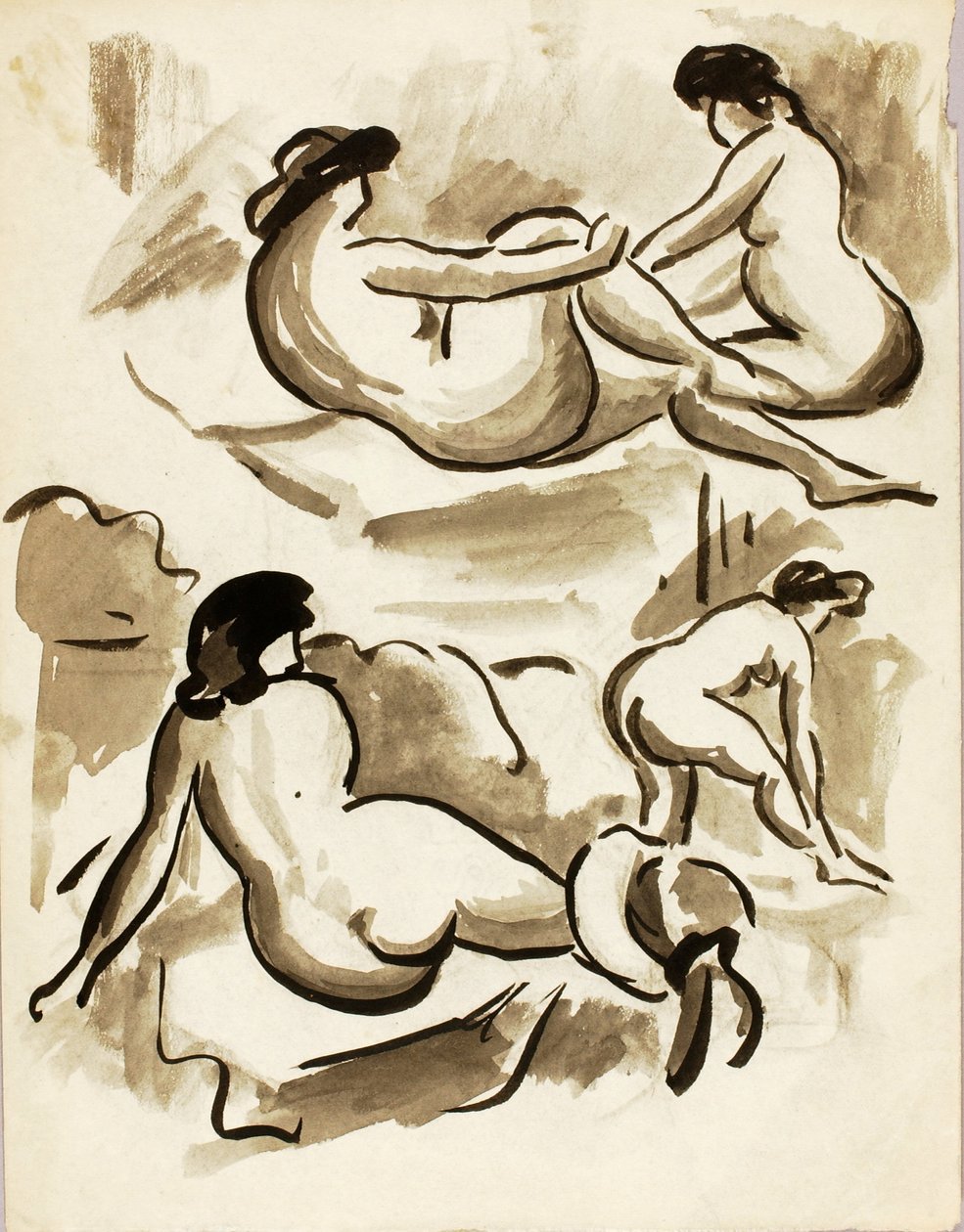 Cztery kobiece akty autorstwa Carl Newman