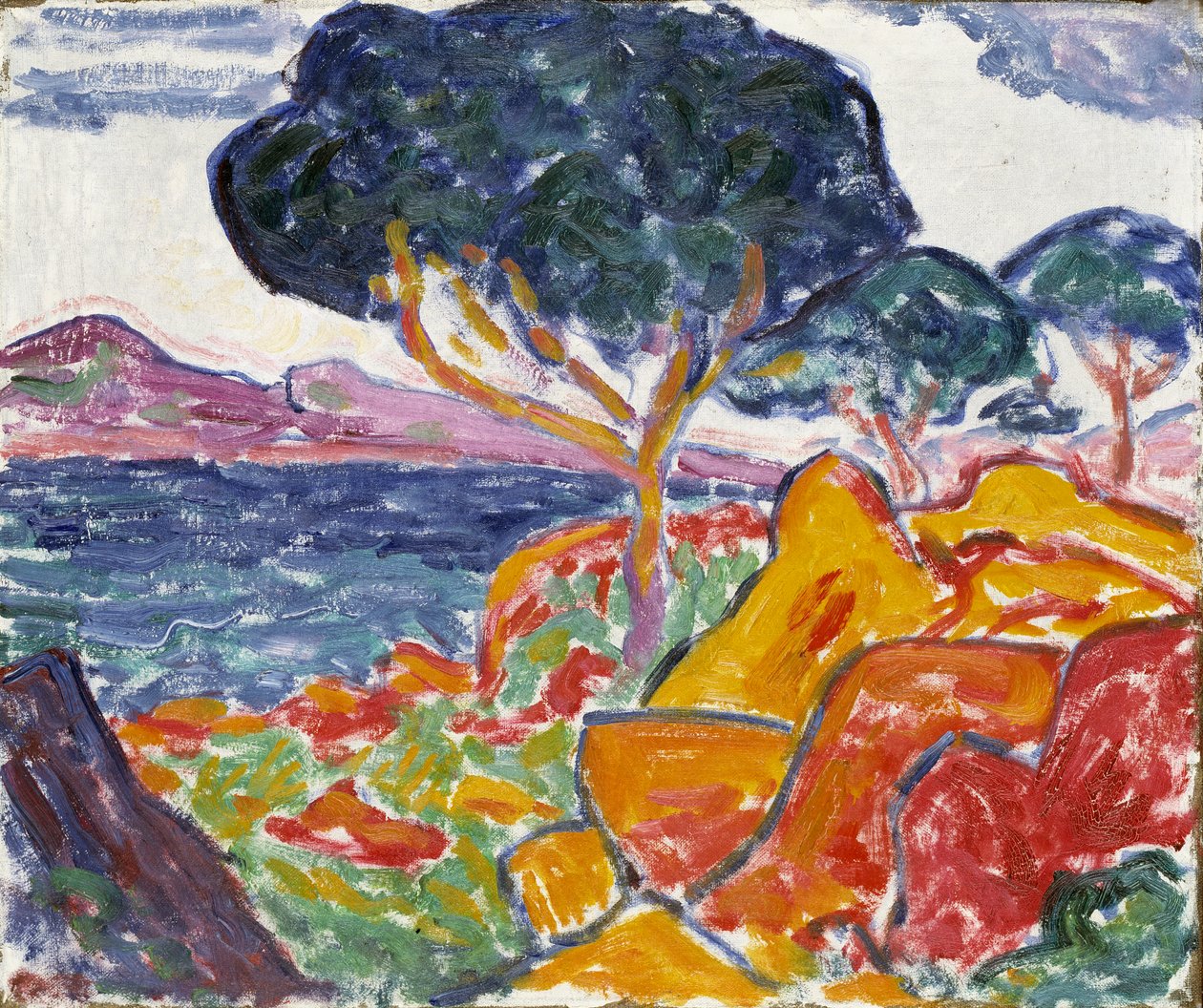 Krajobraz, ca. 1909-1914. autorstwa Carl Newman