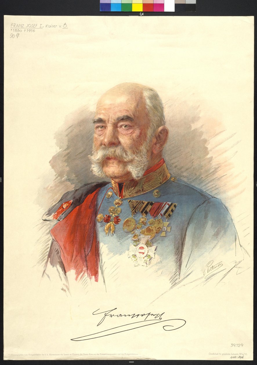 Cesarz Austrii Franciszek Józef I autorstwa Carl Pietzner