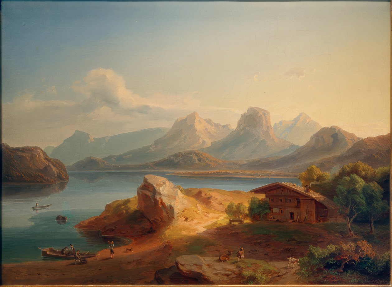 Jezioro Kochelsee autorstwa Carl Rottmann