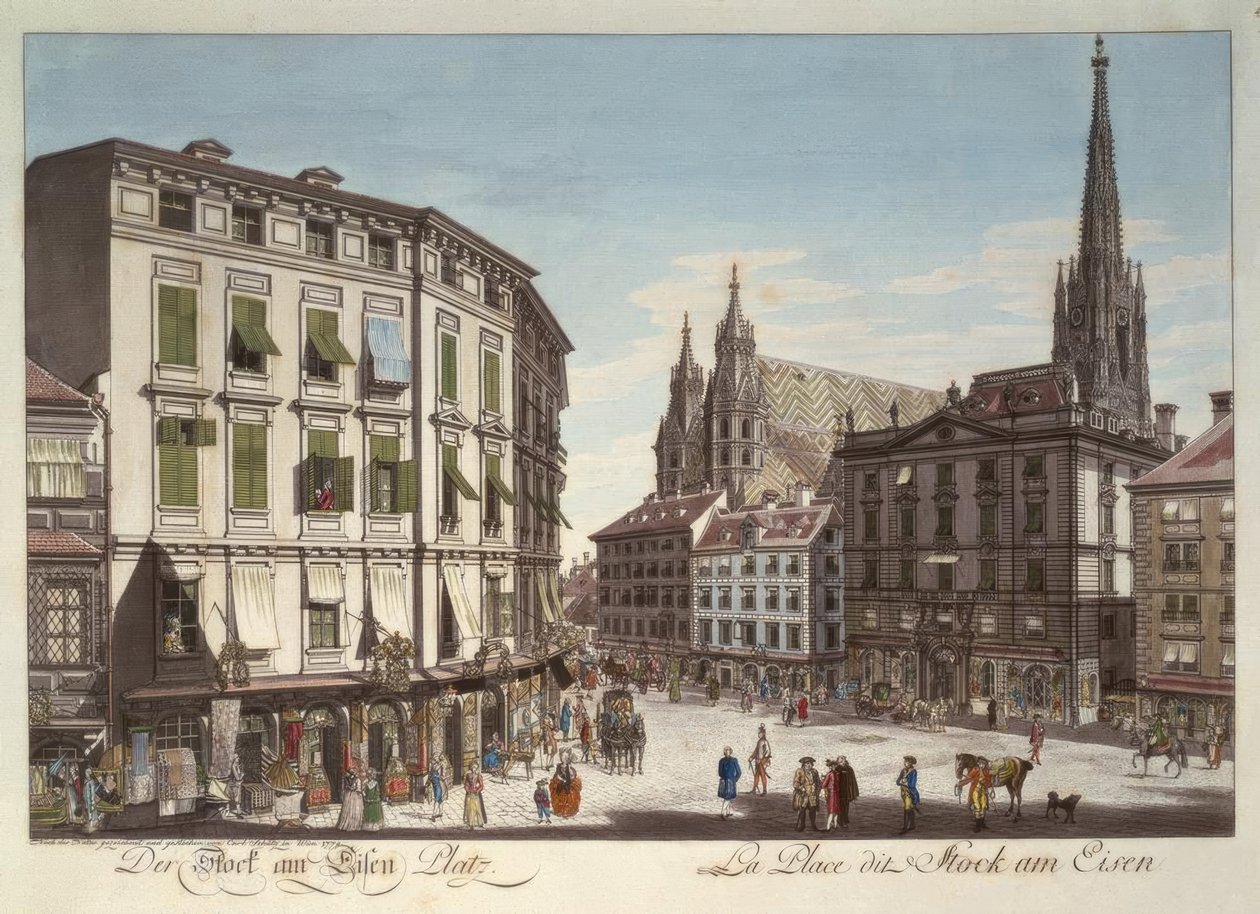 Kij na Eisen Platz autorstwa Carl Schütz