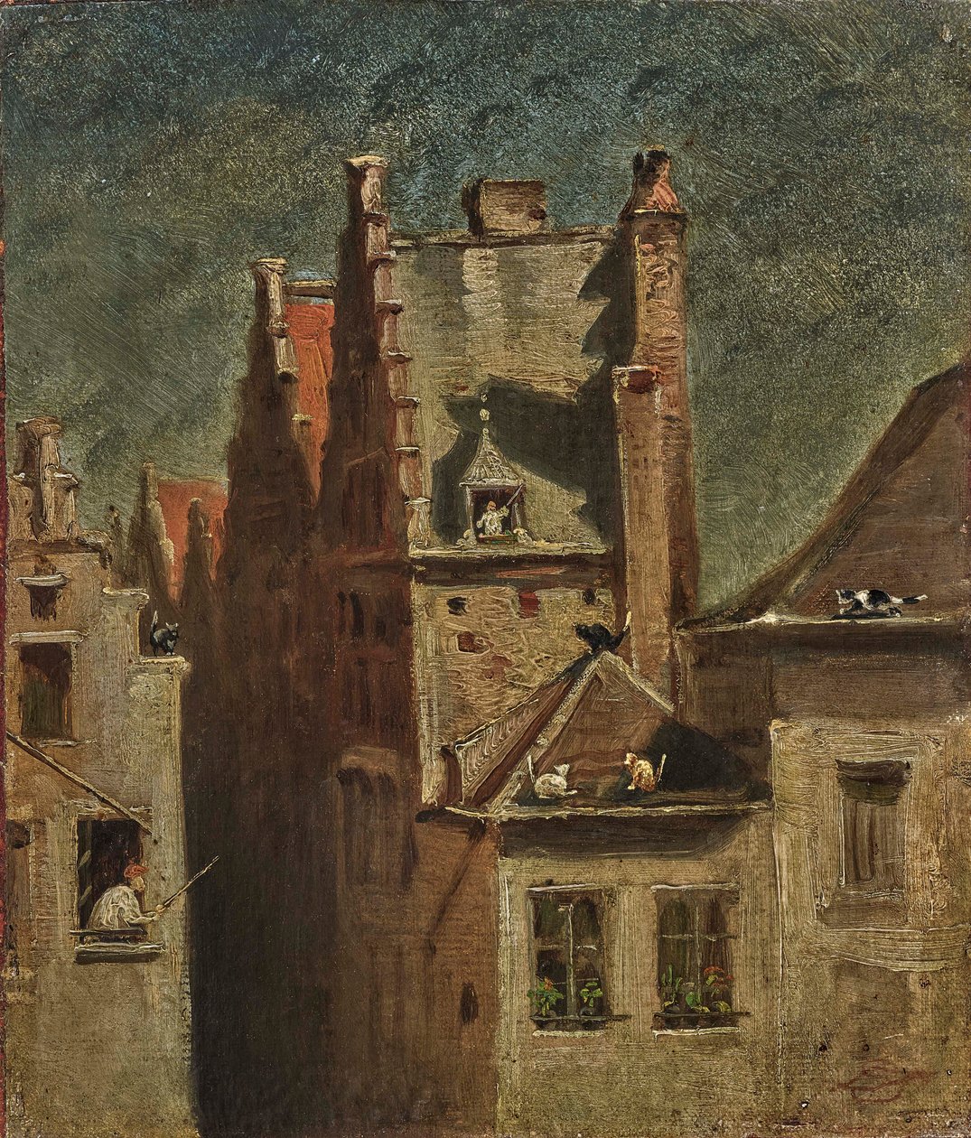 Koncert kotów. autorstwa Carl Spitzweg