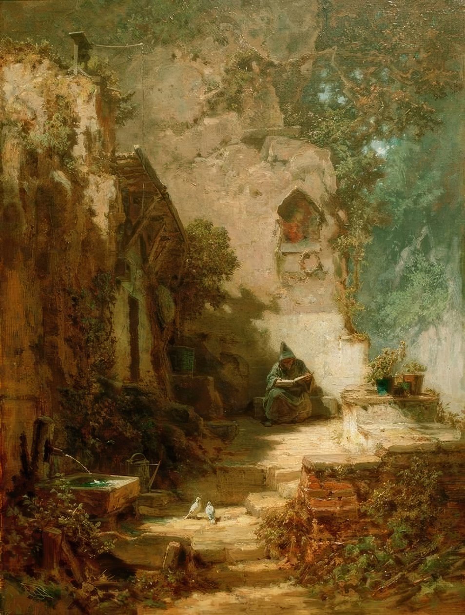 samotnik autorstwa Carl Spitzweg