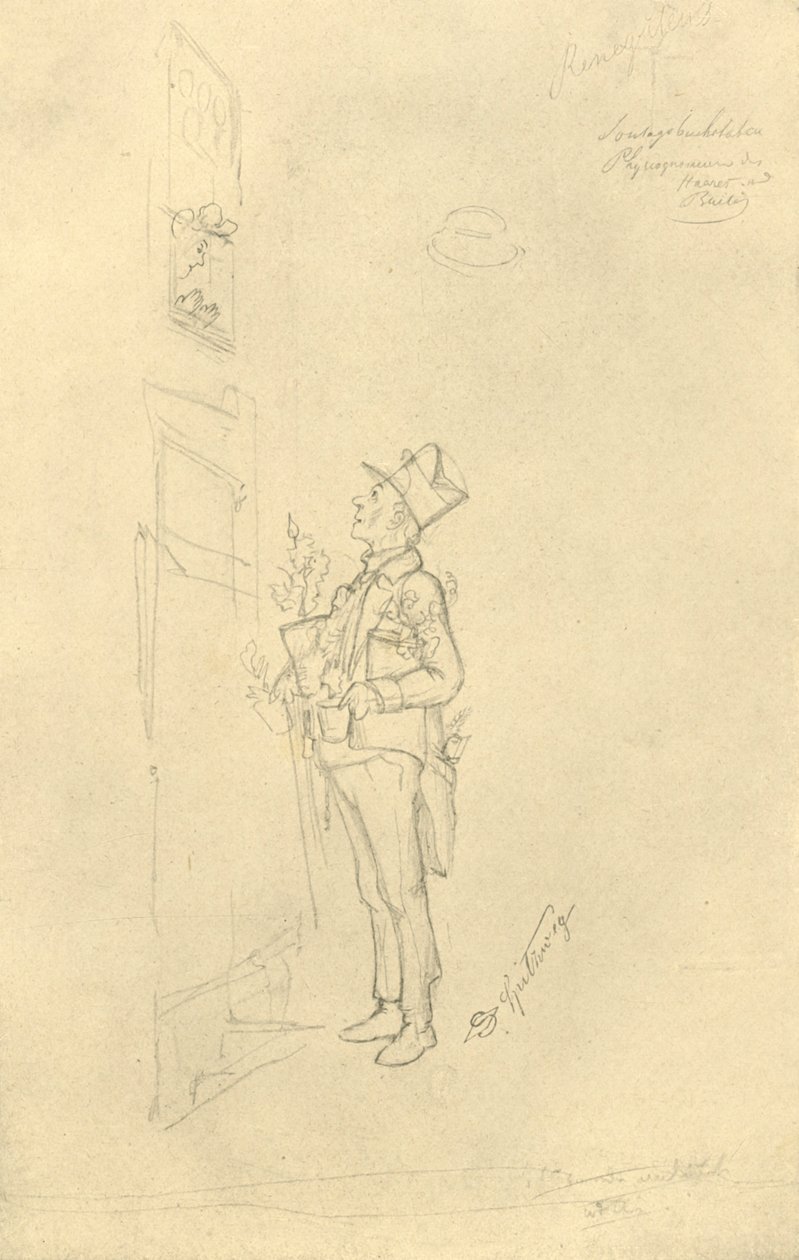 Der Gratulant, połowa końca XIX wieku, ok. 1924. autorstwa Carl Spitzweg