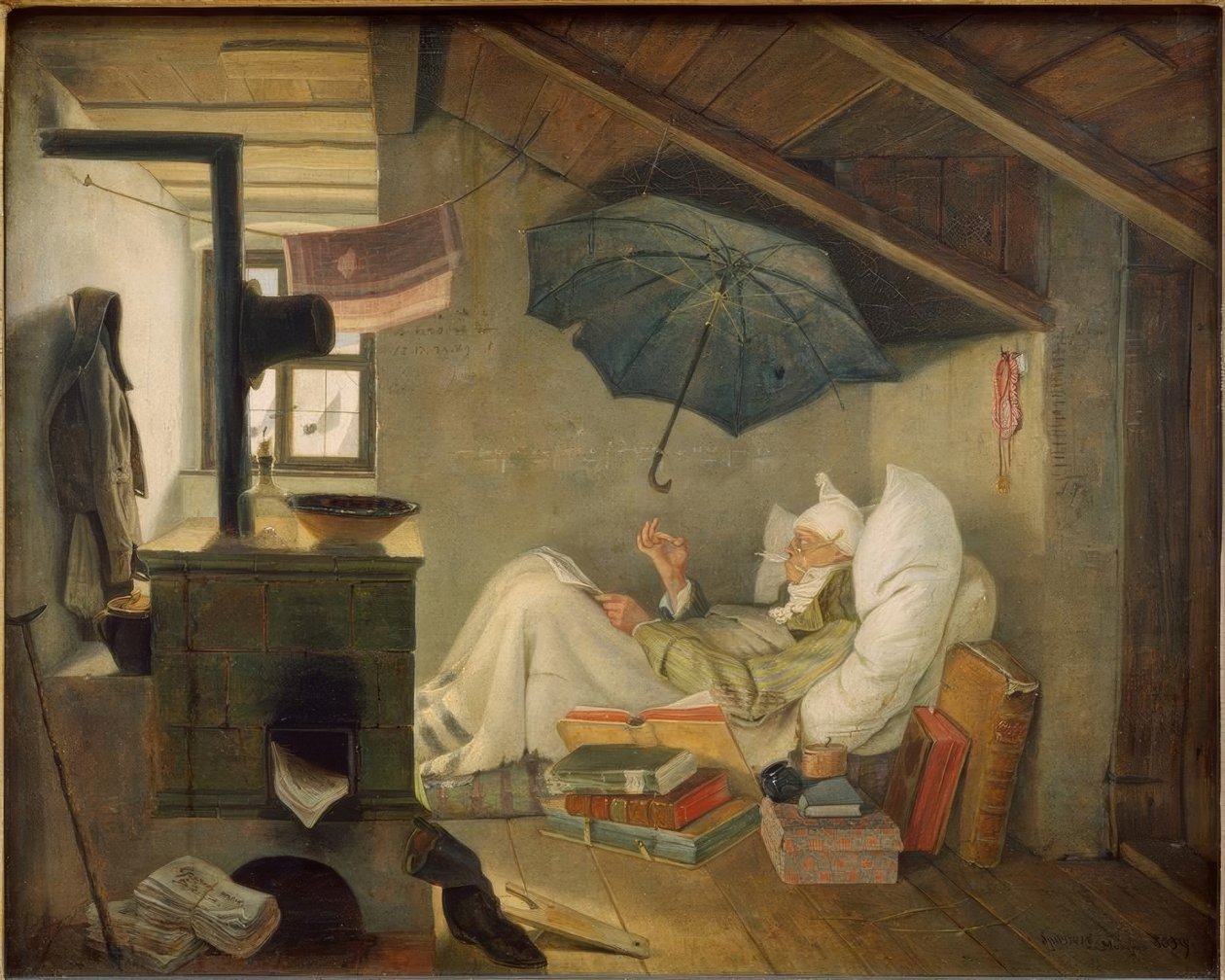 Der arme Poet autorstwa Carl Spitzweg
