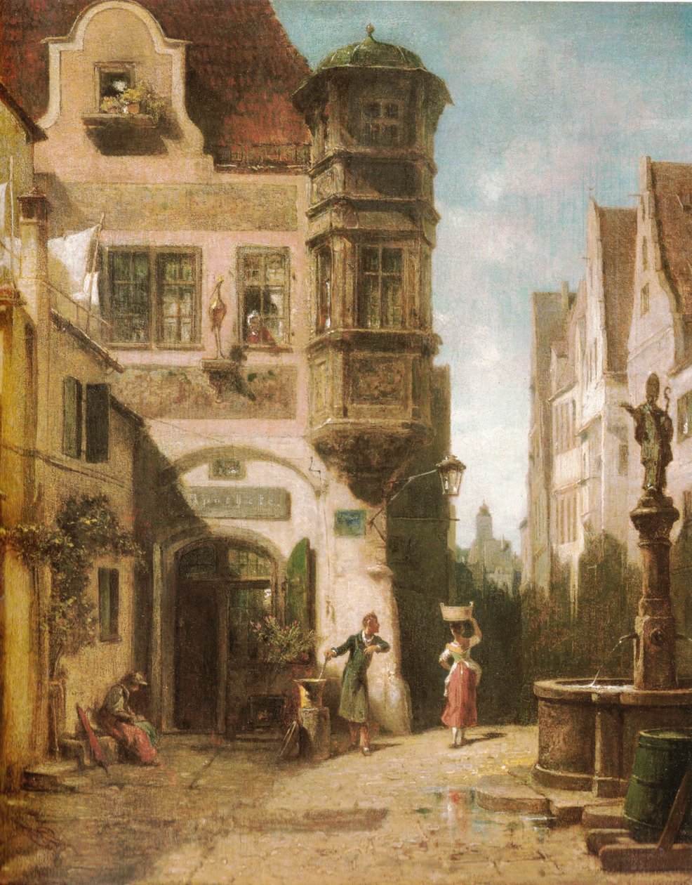 Zakochana prowizoryczna autorstwa Carl Spitzweg