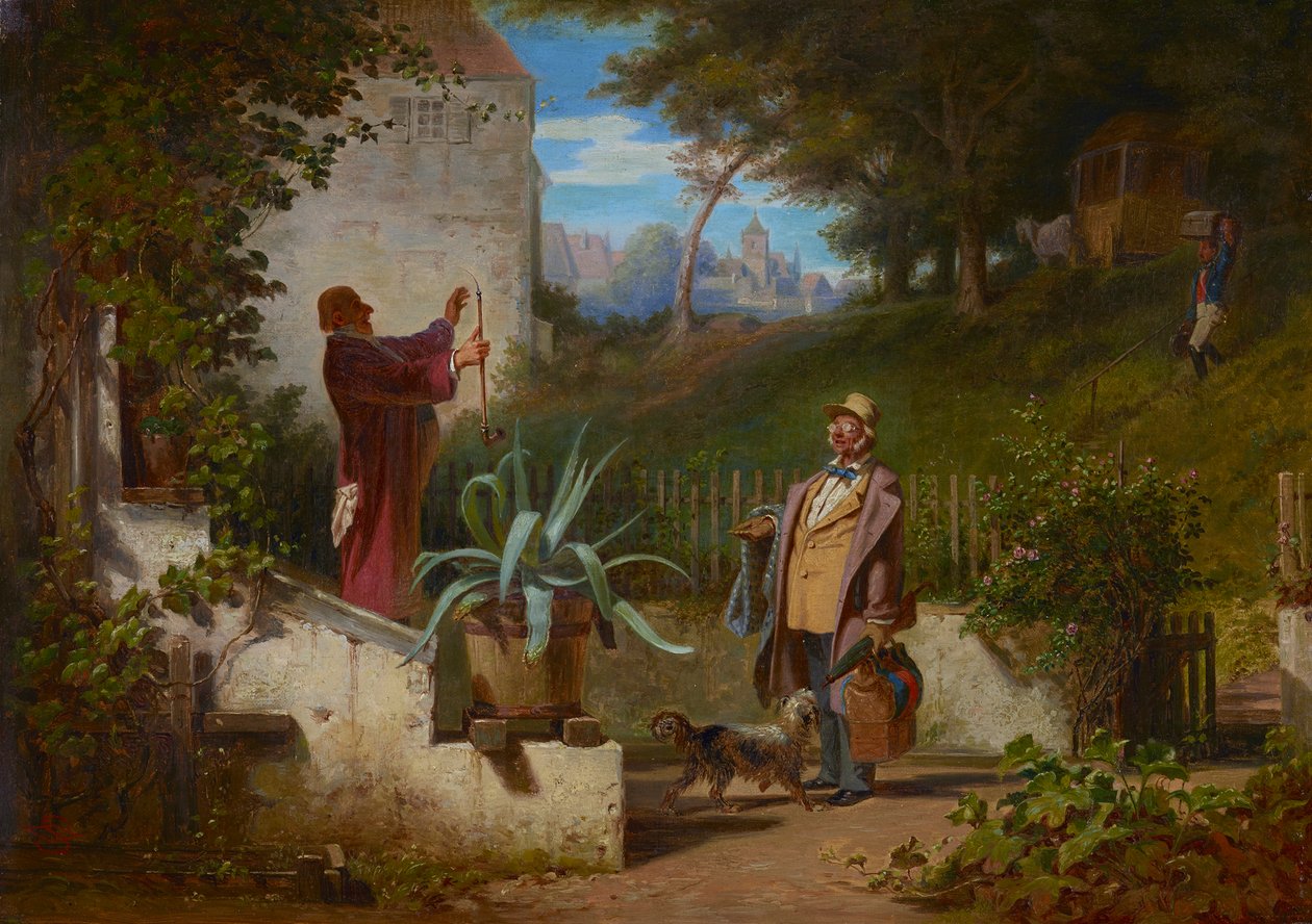 Przyjaciele z dzieciństwa autorstwa Carl Spitzweg