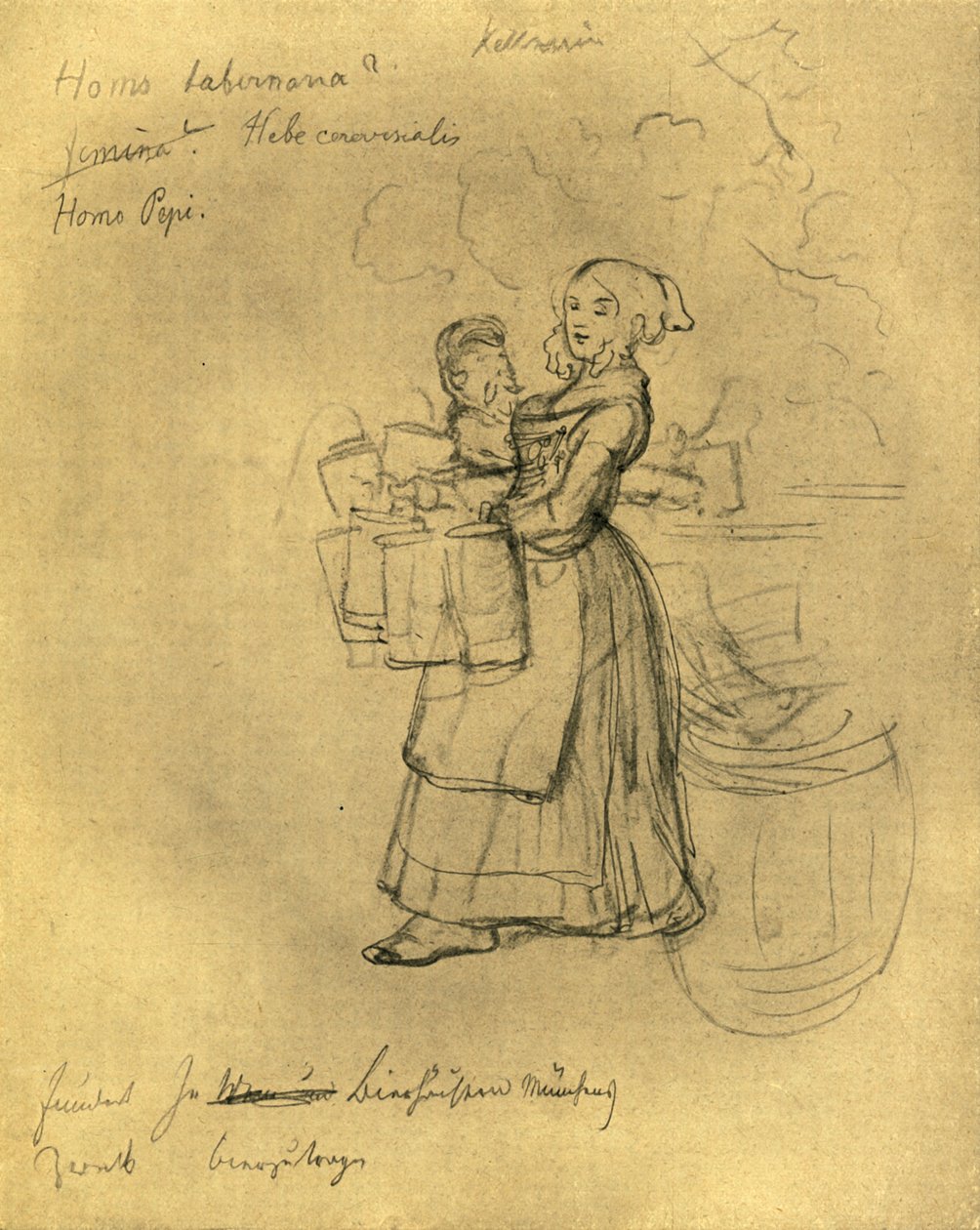 Die Kellnerin, połowa końca XIX w., ok. 1924. autorstwa Carl Spitzweg