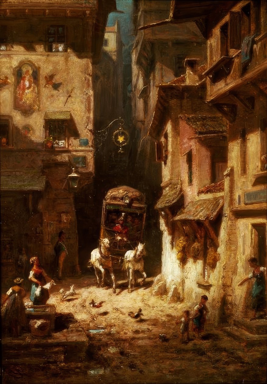 Die Post autorstwa Carl Spitzweg