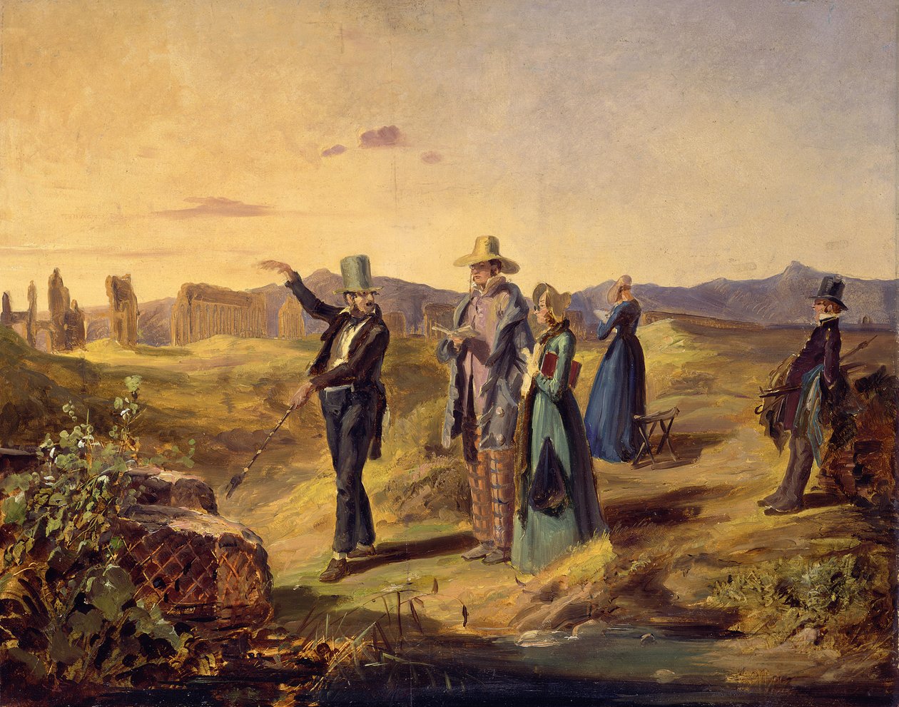 Anglicy w Kampanii, ok. 1835 r. autorstwa Carl Spitzweg