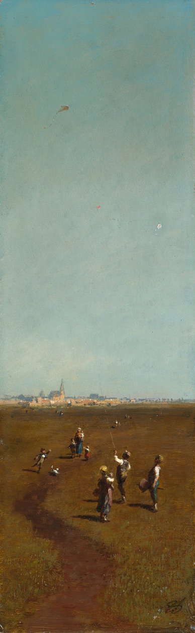 Latające latawce, ok. 1880-1885 autorstwa Carl Spitzweg