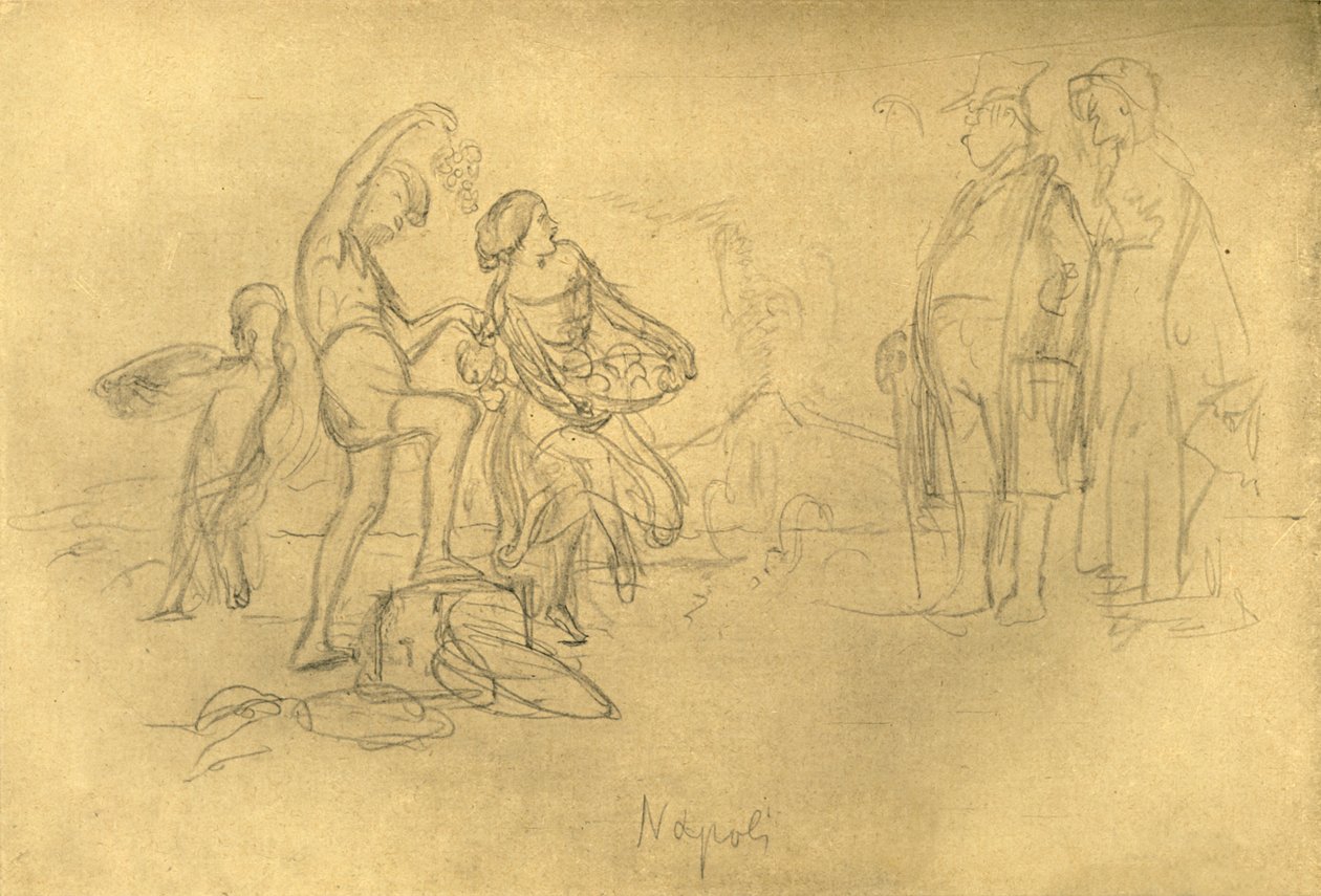 Fremde in Italien, połowa końca XIX wieku, ok. 1924. autorstwa Carl Spitzweg