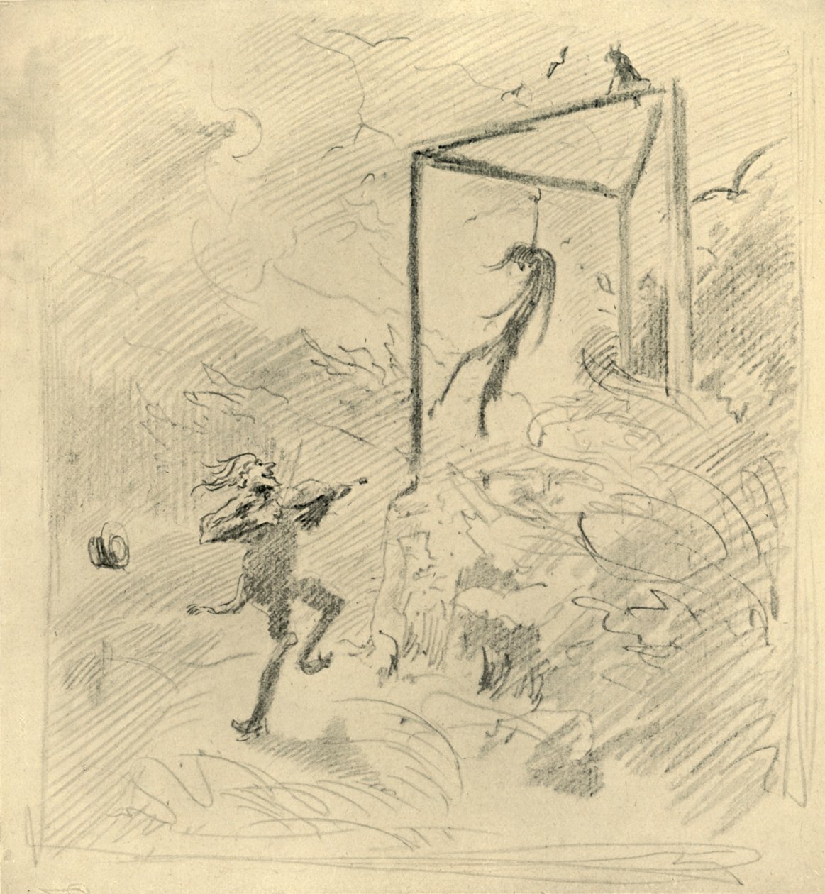 Galgenmusik, połowa końca XIX w., ok. 1924. autorstwa Carl Spitzweg