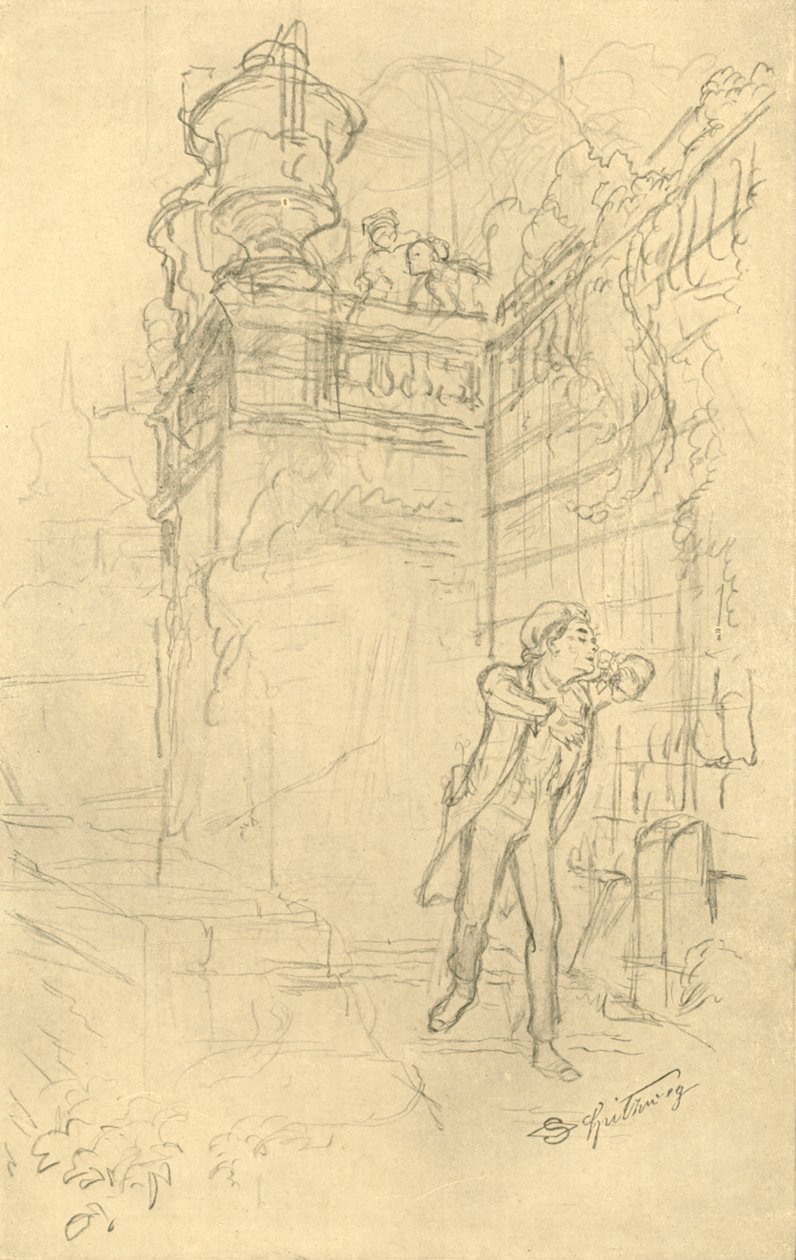 Malvolios Enkel, połowa końca XIX wieku, ok. 1924. autorstwa Carl Spitzweg