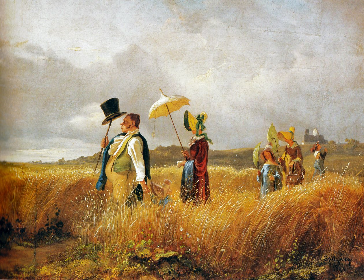 Niedzielny spacer autorstwa Carl Spitzweg