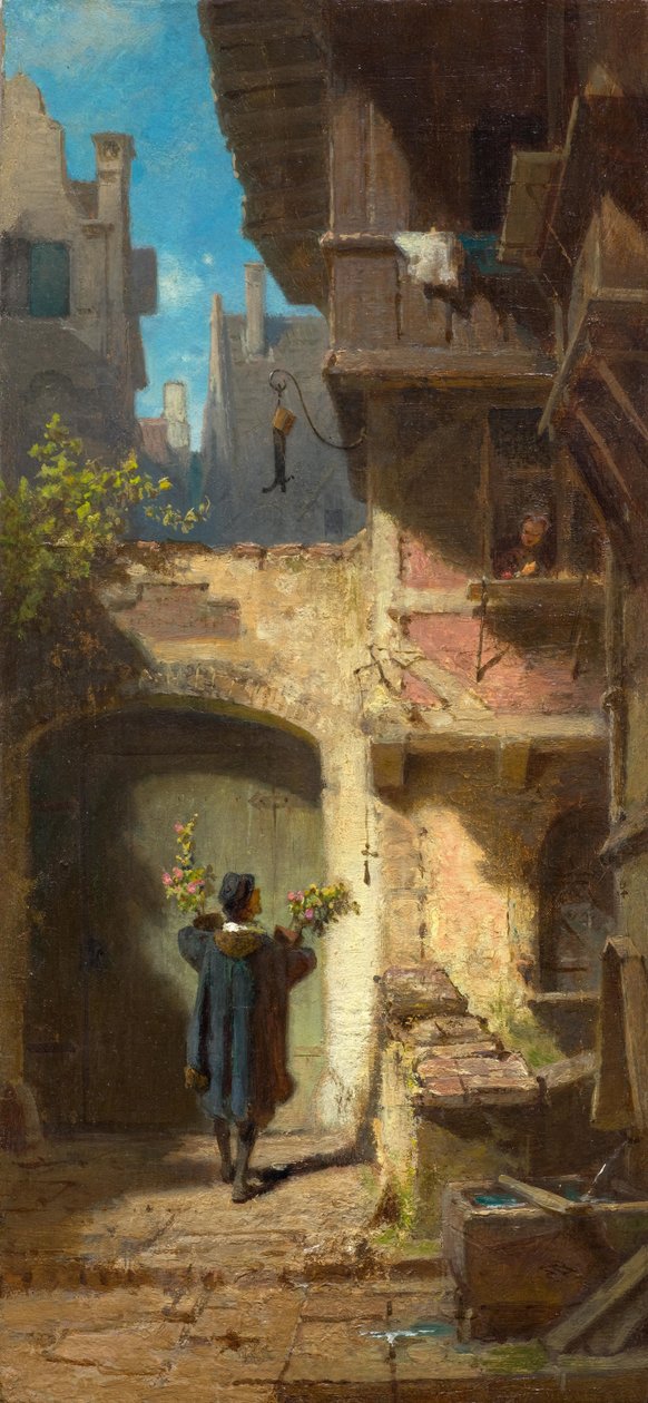 Życzliwy, ok. 1860 r. autorstwa Carl Spitzweg
