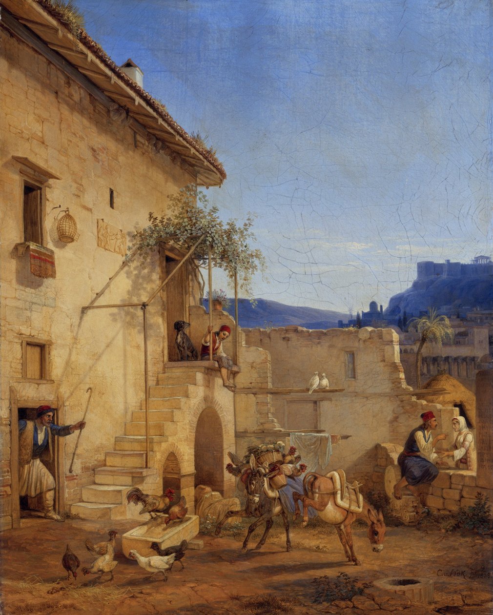 Dom w Atenach autorstwa Carl Wilhelm Freiherr von Heideck