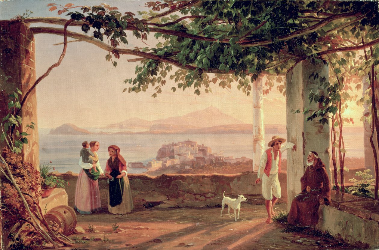 Pozzuoli, ok. 1831 r. autorstwa Carl Wilhelm Goetzloff