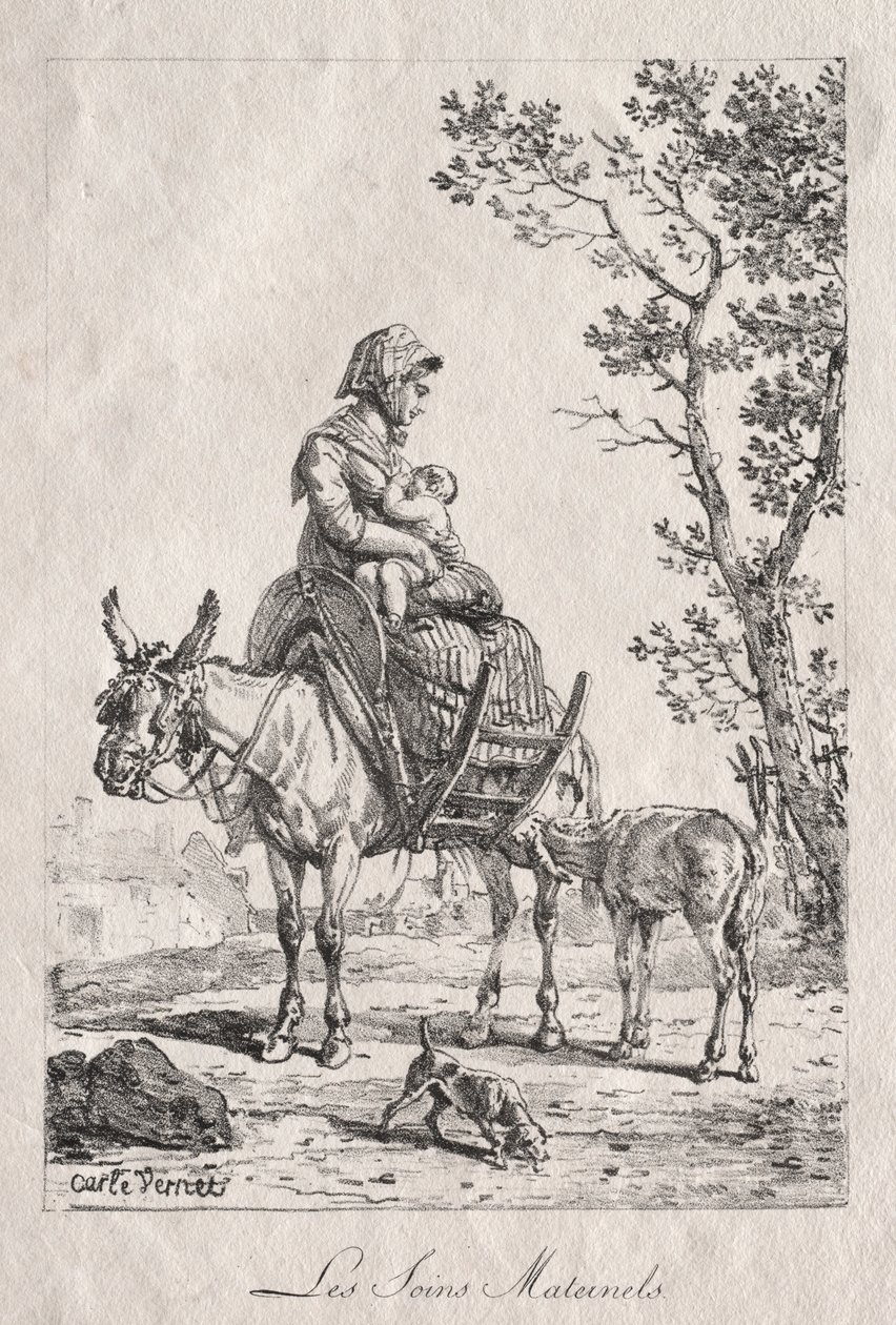 Opieka macierzyńska. autorstwa Carle Vernet