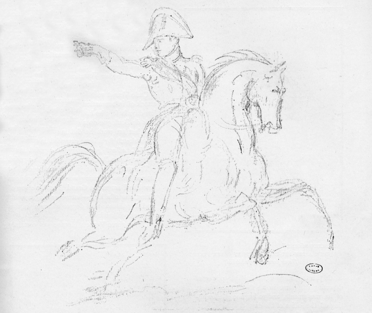 Napoleon na koniu, XVIII w. autorstwa Carle Vernet