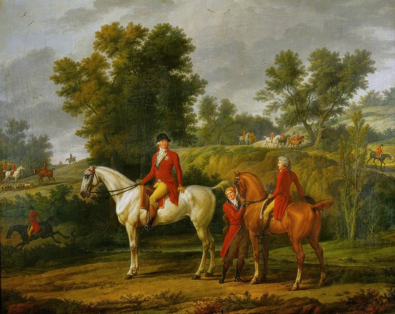 Philippe Egalite z synem / Vernet autorstwa Carle Vernet