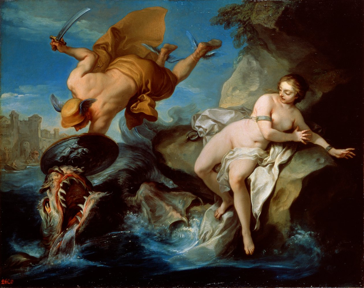 Perseusz i Andromeda, XVII wiek. autorstwa Carle van Loo