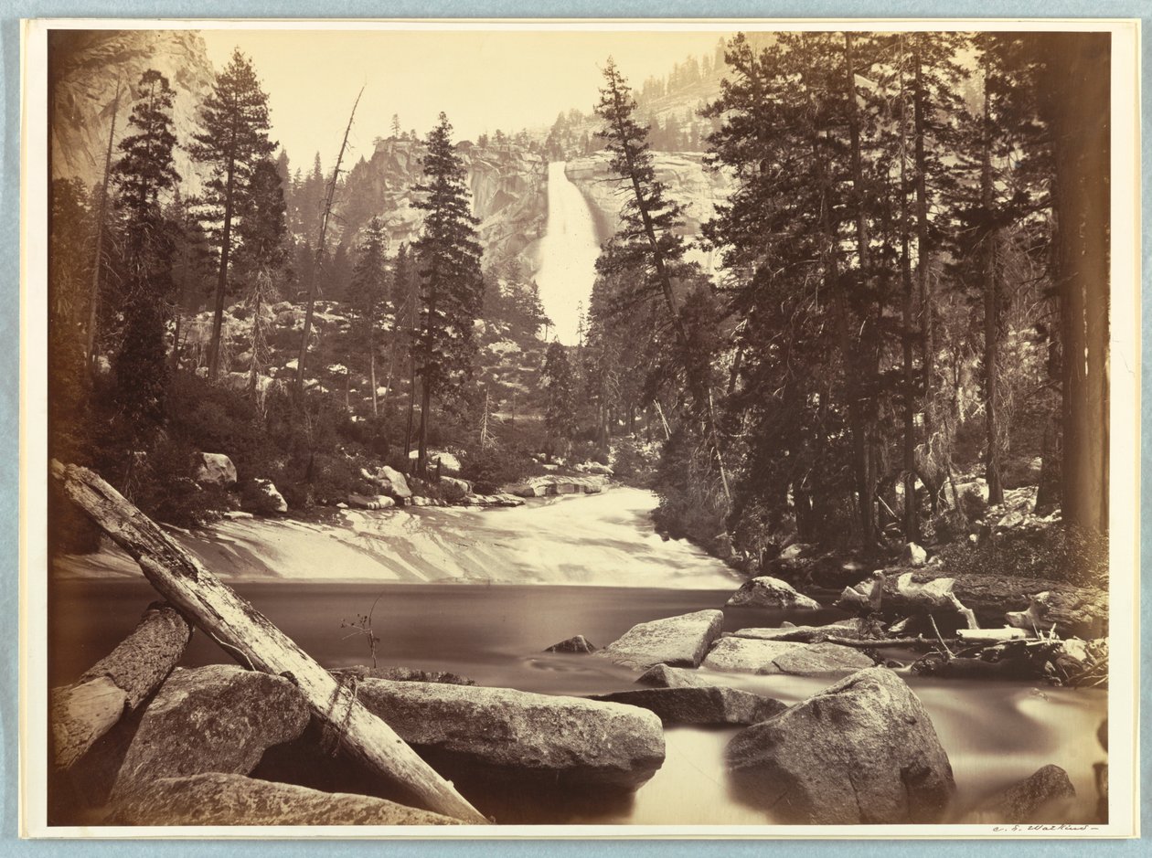 Nevada Fall, Yosemite autorstwa Carleton E. Watkins