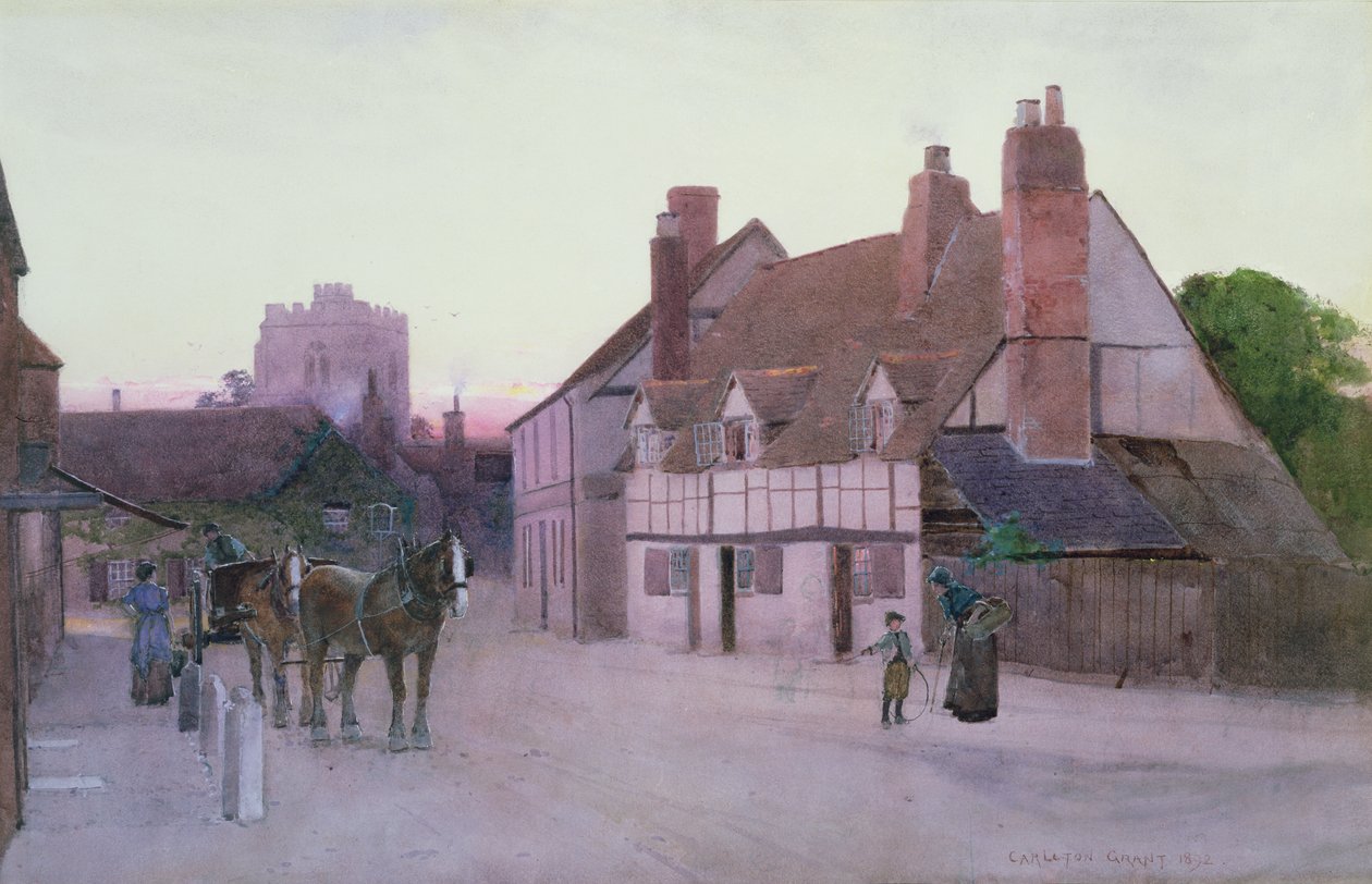Zmierzch, Cookham, 1892 (wc na papierze) autorstwa Carleton Grant