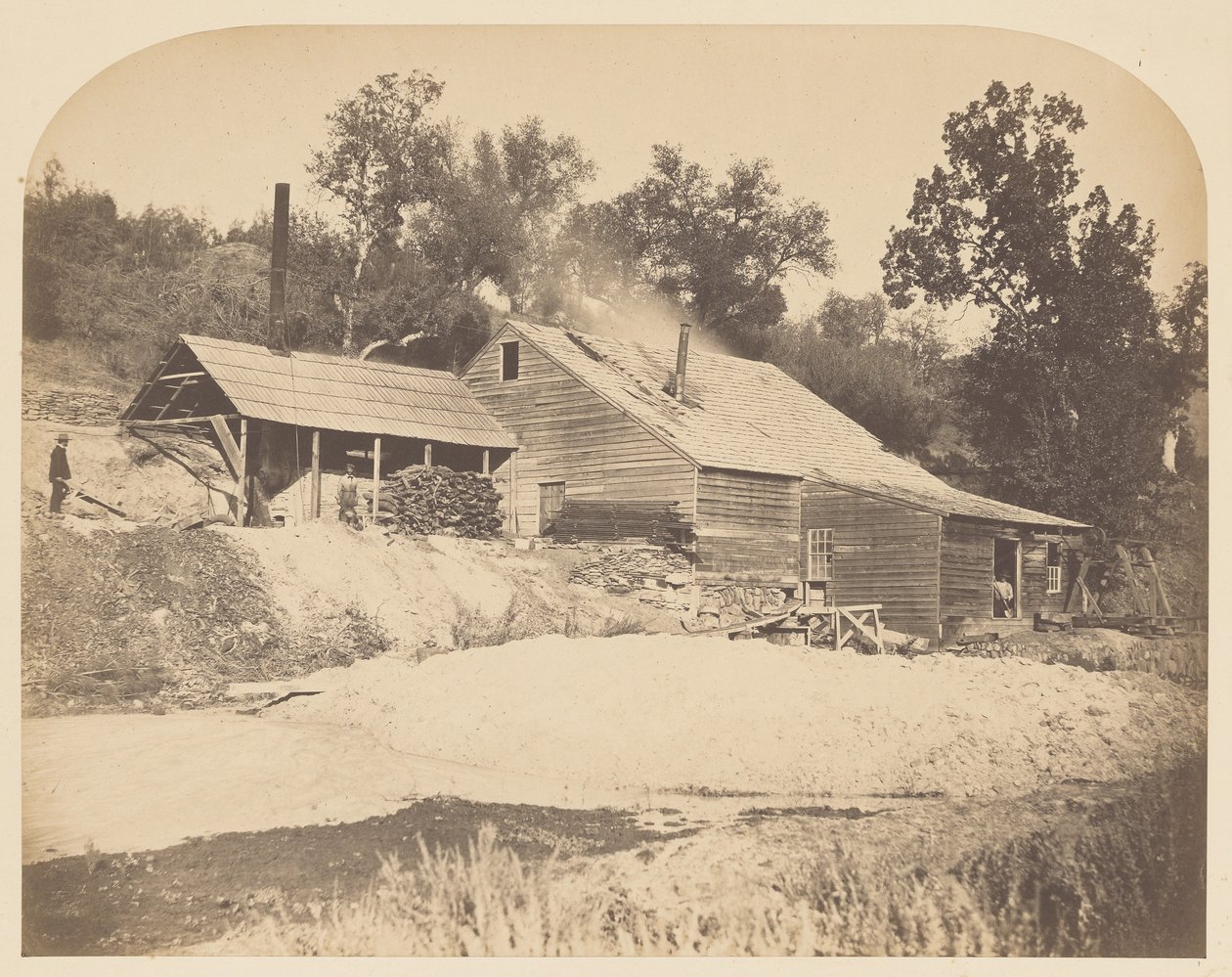 [Agua Fria Mill] autorstwa Carleton Watkins